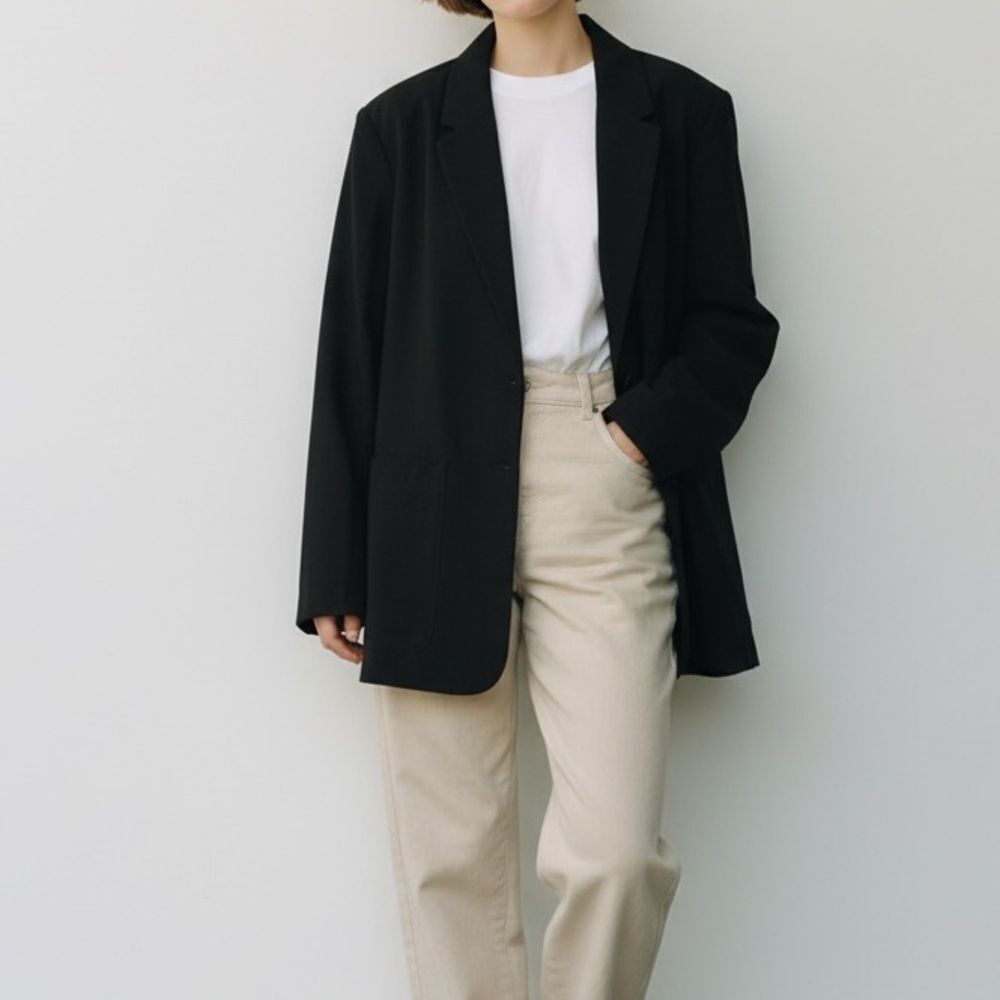 A New Day Black Blazer Jacket in Size Large